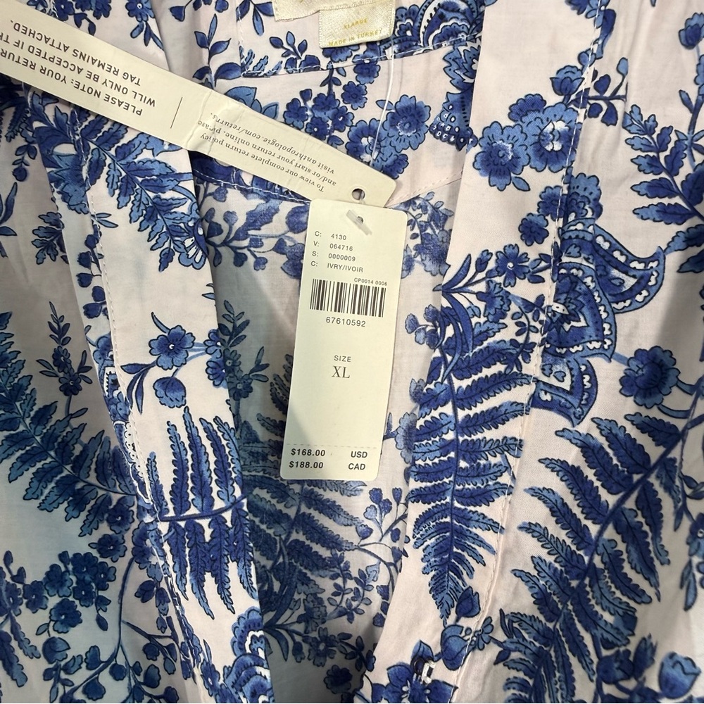 Anthropologie The Somerset Maxi Dress Blue and White Maxi Dress - Picture 14 of 15